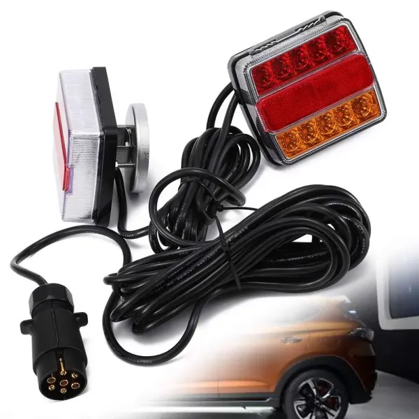 2ks LED koncová světla Sada zadních světel 12V pro auto přívěs Osvětlení zadních světel přívěsu 7kolíkový konektor 2ks LED koncová světla Sada zadních světel 12V pro auto přívěs Osvětlení zadních světel přívěsu 7kolíkový konektor