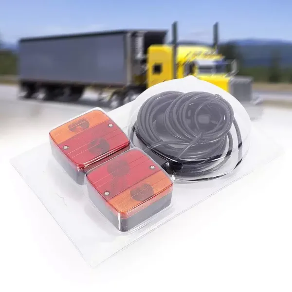 12V 7,5m pevné 7kolíkové LED zadní světlo s osvětlením SPZ pro přívěs 12V 7,5m pevné 7kolíkové LED zadní světlo s osvětlením SPZ pro přívěs