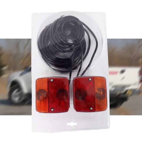 12V 7,5m pevné 7kolíkové LED zadní světlo s osvětlením SPZ pro přívěs 12V 7,5m pevné 7kolíkové LED zadní světlo s osvětlením SPZ pro přívěs