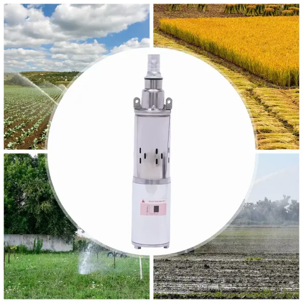 Čerpadlo pro hluboké studny - 12 V - Solární - nerezová ocel - 1,2 m³/h - Až 20 m