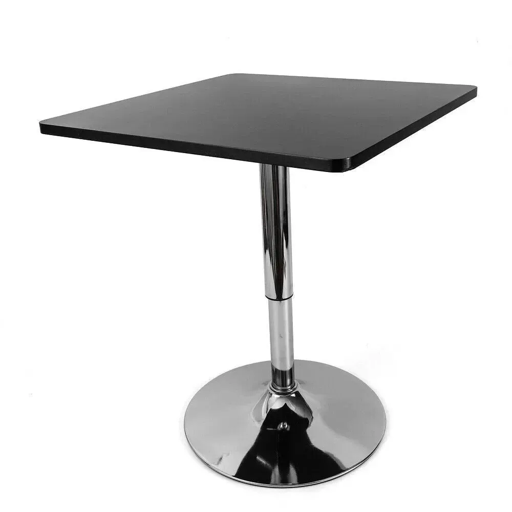 Bristo čtvercový výškově nastavitelný barový stůl pro domácí snídani v kavárně Kitchen Black