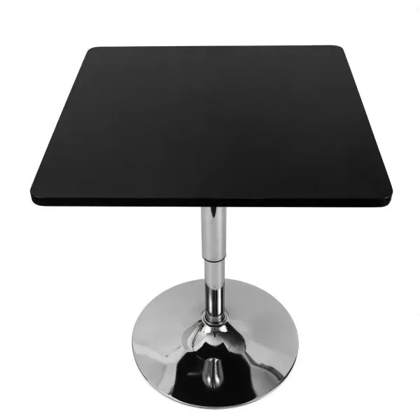 Bristo čtvercový výškově nastavitelný barový stůl pro domácí snídani v kavárně Kitchen Black Bristo čtvercový výškově nastavitelný barový stůl pro domácí snídani v kavárně Kitchen Black