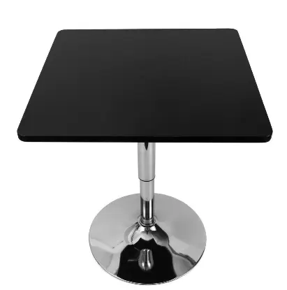 Bristo čtvercový výškově nastavitelný barový stůl pro domácí snídani v kavárně Kitchen Black