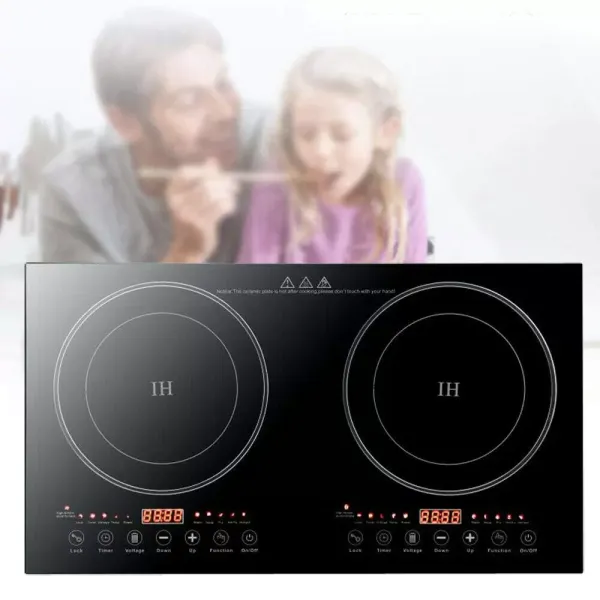 2 x 2200W varné zóny Dvojitá indukční varná deska Elektrická dvojitá indukční varná deska se 2 hořáky Perfektní pro kempování Společenské vaření v kuchyni 2 x 2200W varné zóny Dvojitá indukční varná deska Elektrická dvojitá indukční varná deska se 2 hořáky Perfektní pro kempování Společenské vaření v kuchyni