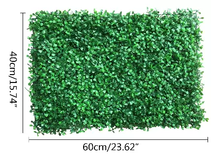 12 ks Závěsné rostliny na umělý živý plot Nástěnná podložka pod rostlinu Venkovní dekorace - 40X60cm