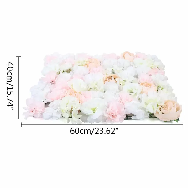 20ks Umělé rostliny Květiny Rose Wall Wedding Street Background 40*60cm