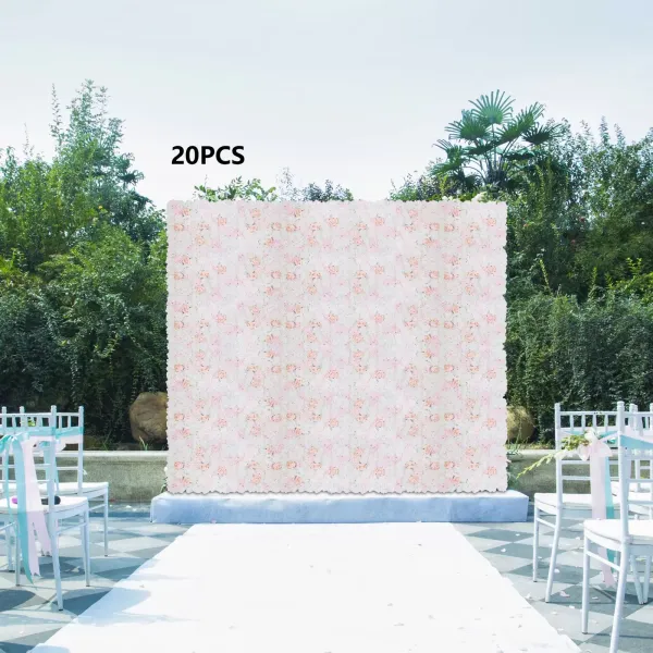 20ks Umělé rostliny Květiny Rose Wall Wedding Street Background 40*60cm