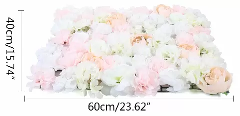 20ks Umělé rostliny Květiny Rose Wall Wedding Street Background 40*60cm