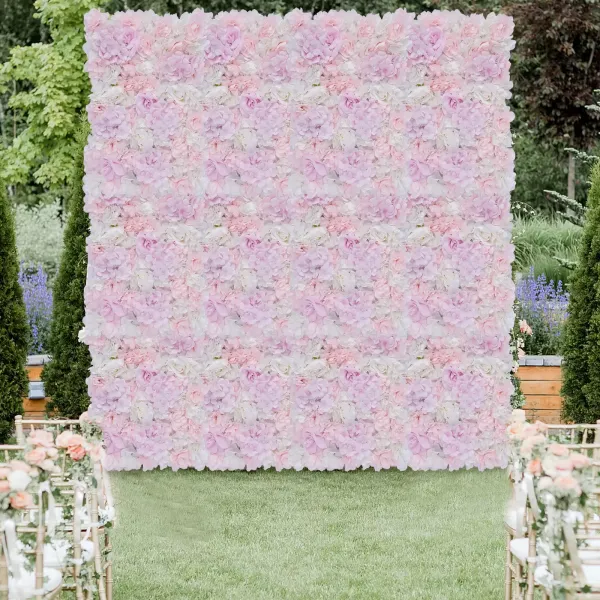 12x40x60cm Umělá růže květinová stěna Svatební dekorace Pouliční pozadí Hedvábná květinová stěna
