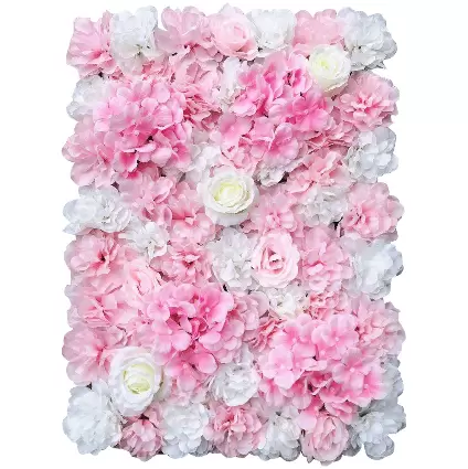 12x40x60cm Umělá růže květinová stěna Svatební dekorace Pouliční pozadí Hedvábná květinová stěna