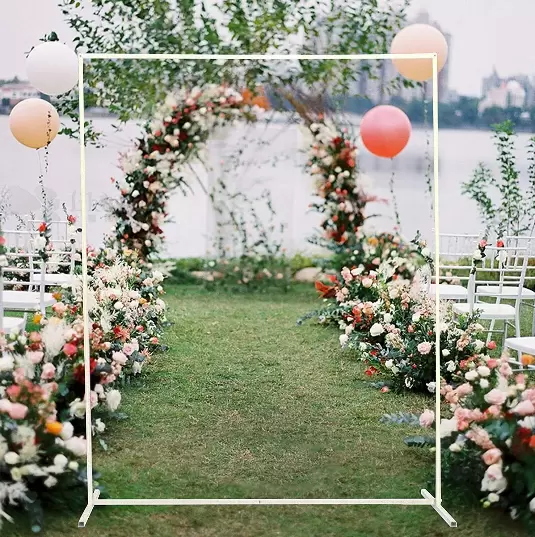 Square Iron Wedding Arch - 2x1,6m - Balloon Arch - Flower Arch - Obloukový rám pro výzdobu svatební party