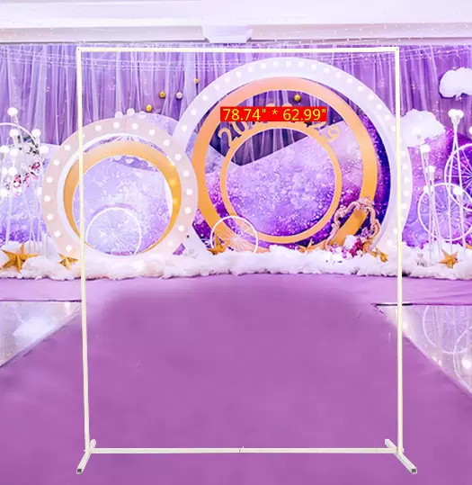 Square Iron Wedding Arch - 2x1,6m - Balloon Arch - Flower Arch - Obloukový rám pro výzdobu svatební party