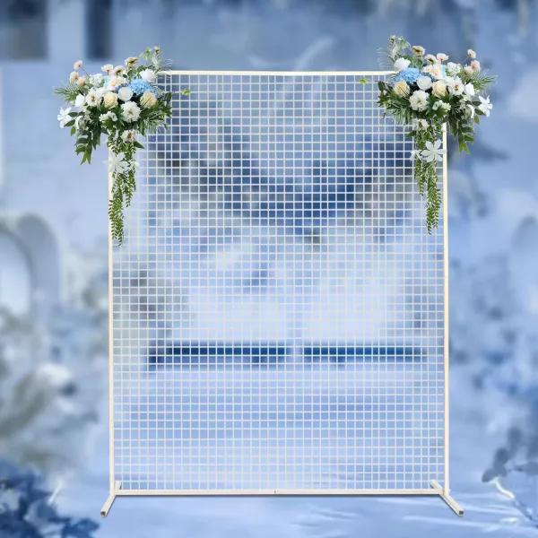 Square Iron Wedding Arch - 2x1,6m - Balloon Arch - Flower Arch - Obloukový rám pro výzdobu svatební party Square Iron Wedding Arch - 2x1,6m - Balloon Arch - Flower Arch - Obloukový rám pro výzdobu svatební party