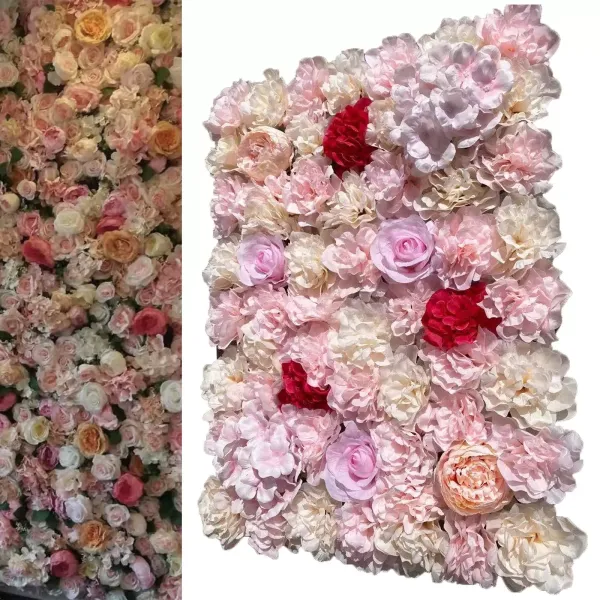20ks Umělé květináče Růžové nástěnné květináče Dekorace pozadí Svatební dekorace 40x60cm 20ks Umělé květináče Růžové nástěnné květináče Dekorace pozadí Svatební dekorace 40x60cm