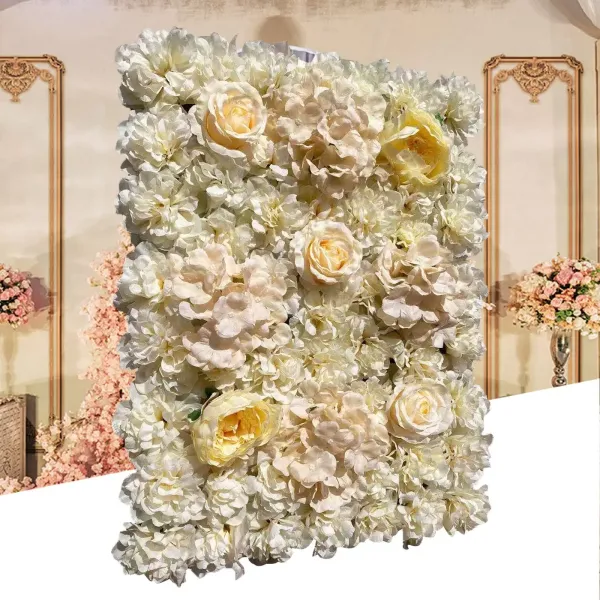 40x60cm 6 umělých růžových stěn Hedvábné květiny na svatbu Baby Shower Party Dekorace