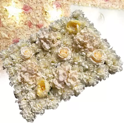 40x60cm 6 umělých růžových stěn Hedvábné květiny na svatbu Baby Shower Party Dekorace