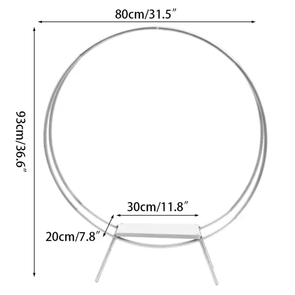 Stříbrný stojan na dort Fruit Arch 80 cm Stříbrný stojan na dort Fruit Arch 80 cm