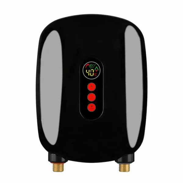 Mini elektronický ohřívač vody, 6,5 kW, 220 V, pod umyvadlo, s LCD displejem, do koupelny, kuchyně, sprchy, černá Mini elektronický ohřívač vody, 6,5 kW, 220 V, pod umyvadlo, s LCD displejem, do koupelny, kuchyně, sprchy, černá