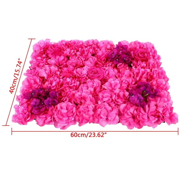 CNCEST 12X Umělé květiny Nástěnné růže Umělé květiny na svatbu Pozadí Pouliční dekorace 40 x 60 x 2 cm CNCEST 12X Umělé květiny Nástěnné růže Umělé květiny na svatbu Pozadí Pouliční dekorace 40 x 60 x 2 cm