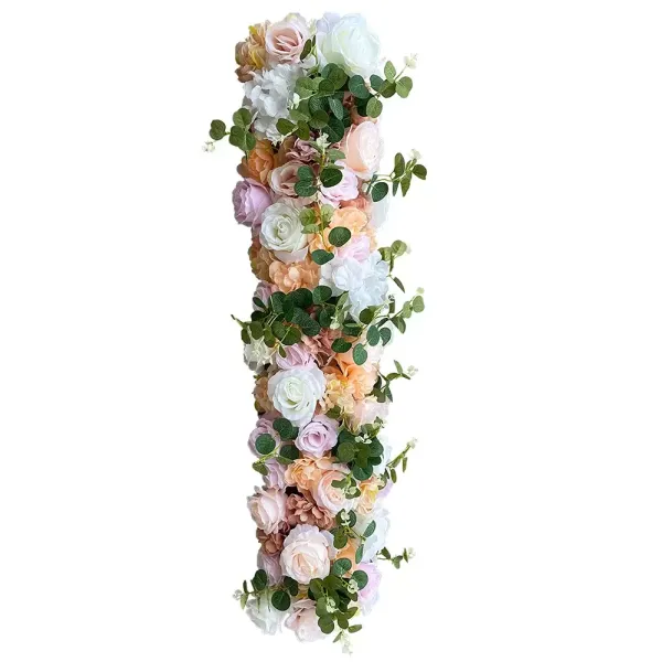 1 m - Umělé květiny - Dekorace na scénu - Hedvábí+Plast - Růžová + Bílá - 100 x 15 x 30 cm - Na párty, svatbu, do kanceláře 1 m - Umělé květiny - Dekorace na scénu - Hedvábí+Plast - Růžová + Bílá - 100 x 15 x 30 cm - Na párty, svatbu, do kanceláře