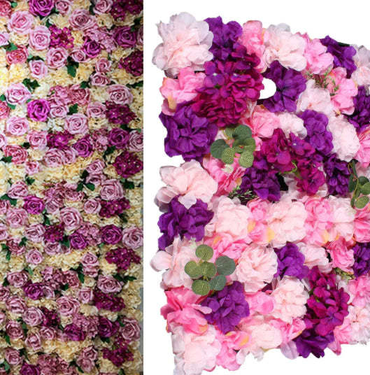 6ks Umělé květiny na zeď Falešné květiny 60x40cm - na svatbu Domácí zahradní párty dekorace pozadí