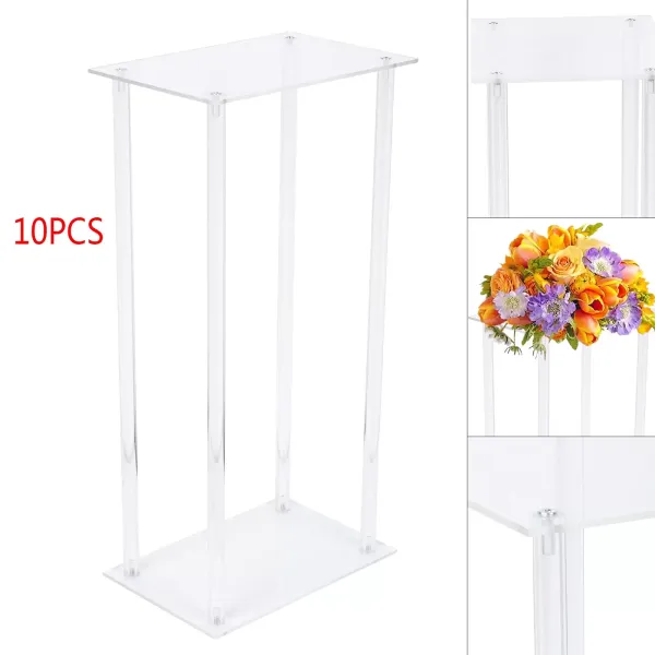 Sada 10 odnímatelných akrylových váz - 60 cm - Deska stolu - Dekorace na párty stůl Sada 10 odnímatelných akrylových váz - 60 cm - Deska stolu - Dekorace na párty stůl