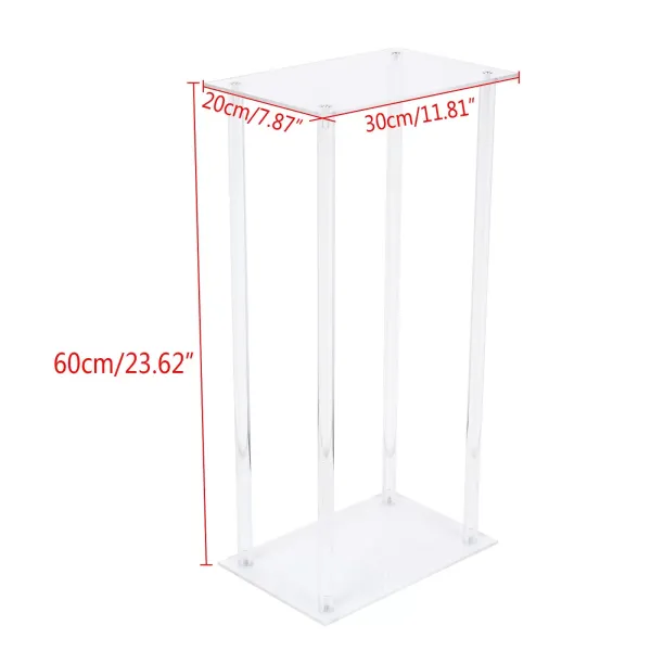 Sada 10 odnímatelných akrylových váz - 60 cm - Deska stolu - Dekorace na párty stůl Sada 10 odnímatelných akrylových váz - 60 cm - Deska stolu - Dekorace na párty stůl
