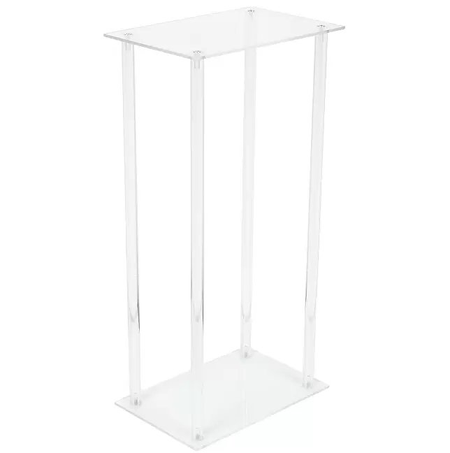 Sada 10 odnímatelných akrylových váz - 60 cm - Deska stolu - Dekorace na párty stůl
