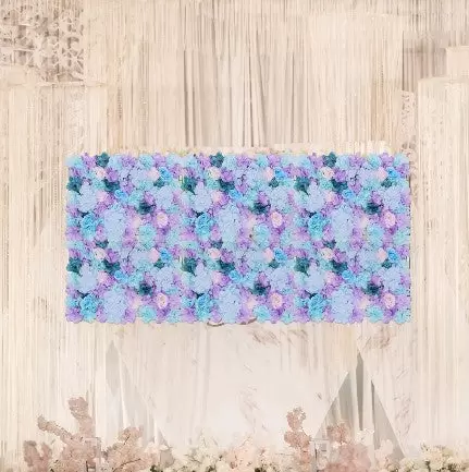 6ks Umělé květiny 40x60cm Růžová nástěnná dekorace pro svatební párty dekorace na jeviště