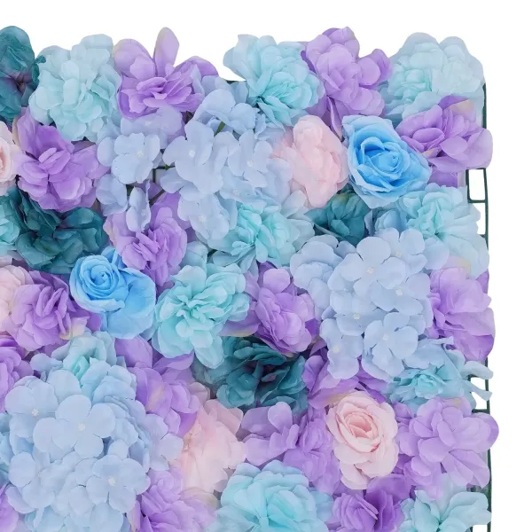 6ks Umělé květiny 40x60cm Růžová nástěnná dekorace pro svatební párty dekorace na jeviště