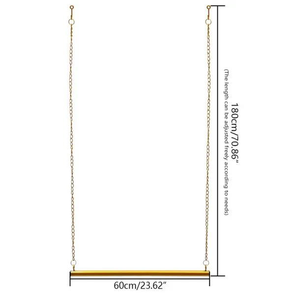 Úložný stojan na oblečení - 2 kusy - Zlatý - Nastavitelná výška - 60 cm Úložný stojan na oblečení - 2 kusy - Zlatý - Nastavitelná výška - 60 cm