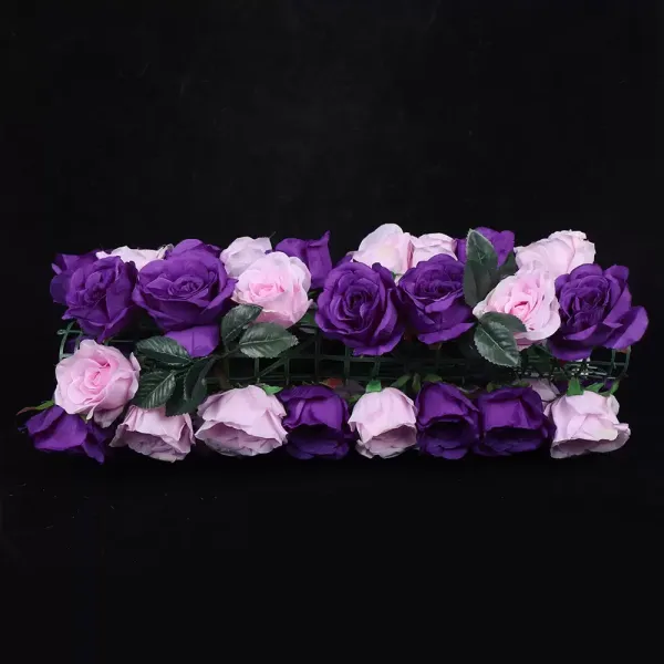 12ks Umělé květiny Romantická nástěnná dekorace 60x40cm Hedvábná látka+Plast na party dekorace Fialová+růžová 12ks Umělé květiny Romantická nástěnná dekorace 60x40cm Hedvábná látka+Plast na party dekorace Fialová+růžová