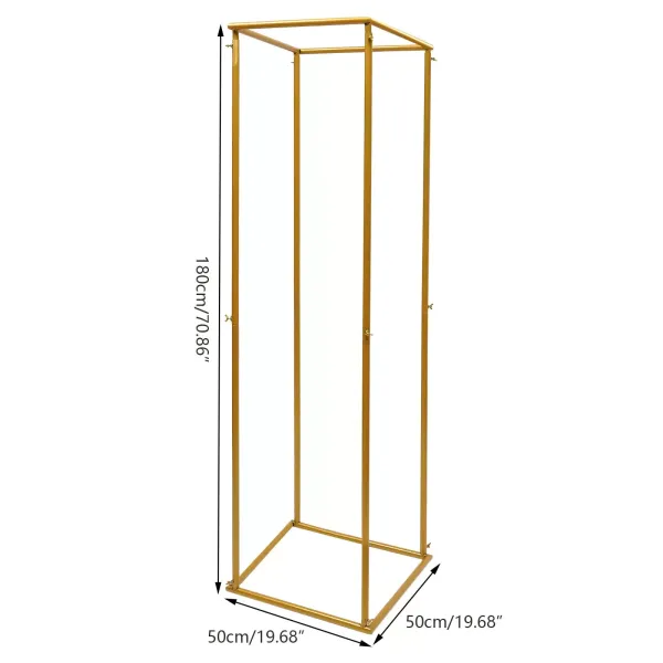 Stojan na květiny - 180 x 50 cm - Svatba - Mtall - Středový stůl - Váza - Sloup pro domácnost a párty