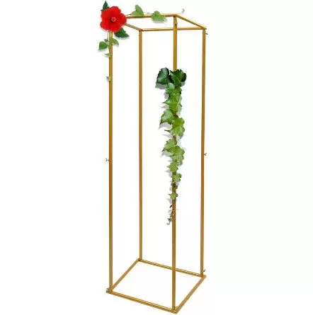 Stojan na květiny - 180 x 50 cm - Svatba - Mtall - Středový stůl - Váza - Sloup pro domácnost a párty