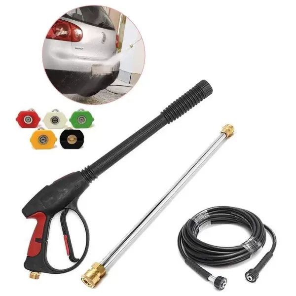 3000PSI vysokotlaká pistolová tyč s 5 tryskami pro sadu na mytí aut