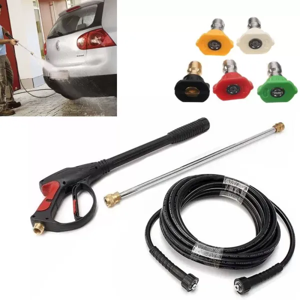 3000PSI vysokotlaká pistolová tyč s 5 tryskami pro sadu na mytí aut