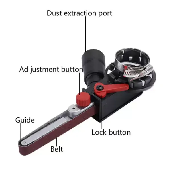 Hlava adaptéru brusného pásu pro brusku M10 Convert Belt Sander Snadné ovládání Hlava adaptéru brusného pásu pro brusku M10 Convert Belt Sander Snadné ovládání