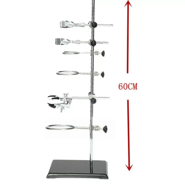 Laboratorní stojan s kovovou rukojetí pro laboratoř 135 x 210 x 600 mm Laboratorní stojan s kovovou rukojetí pro laboratoř 135 x 210 x 600 mm
