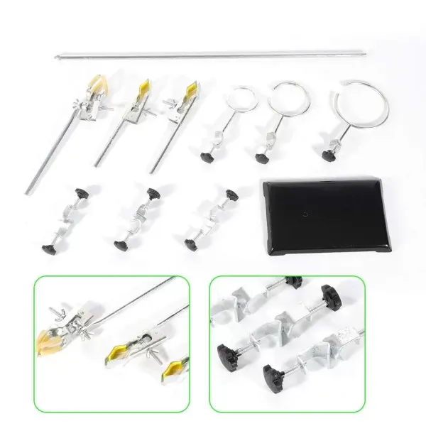Laboratorní stojan s kovovou rukojetí pro laboratoř 135 x 210 x 600 mm Laboratorní stojan s kovovou rukojetí pro laboratoř 135 x 210 x 600 mm