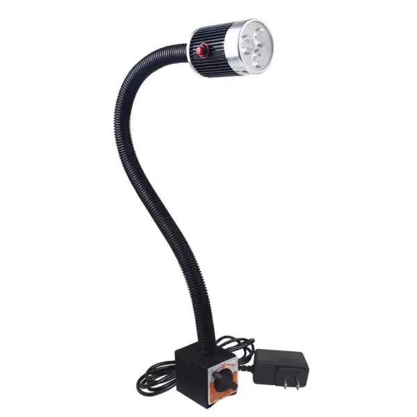Pracovní světlo s magnetickou základnou, 6W magnetická LED, flexibilní a voděodolná lampa, labutí rameno