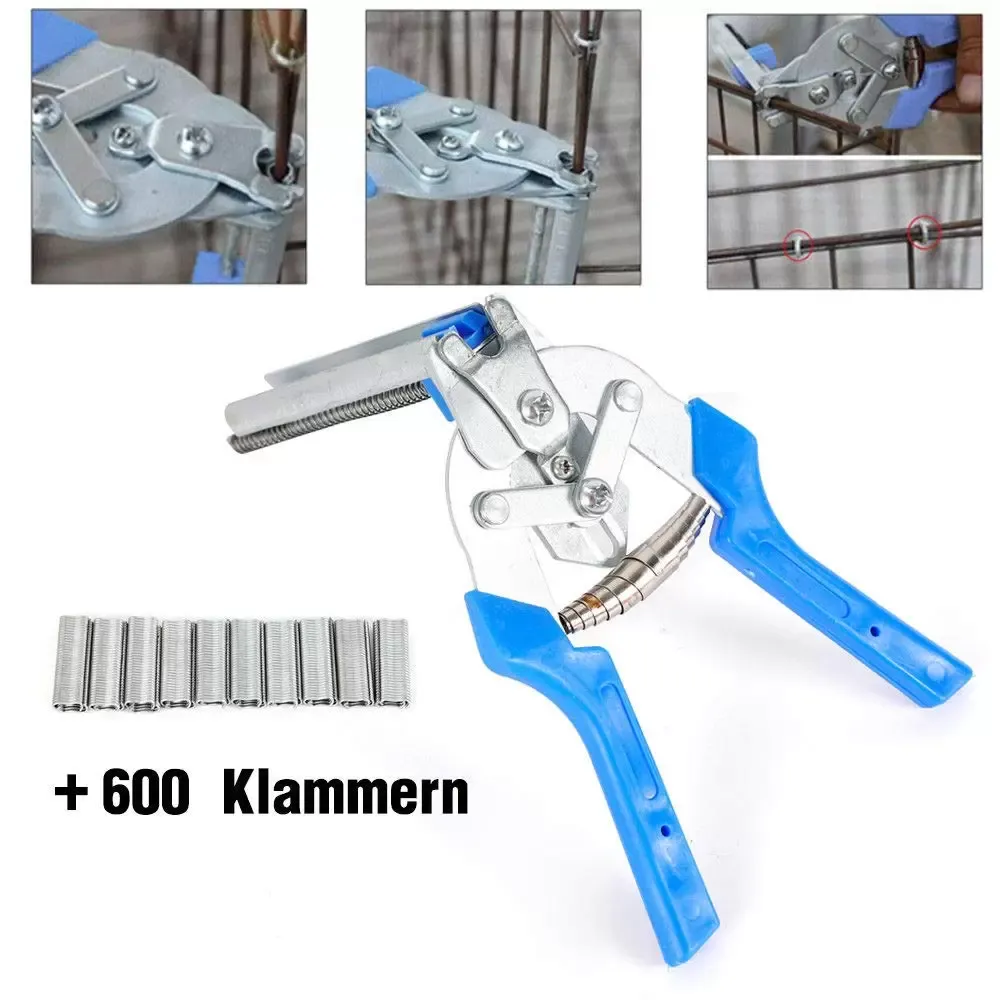 Automatické kleště na plot Hog Ring se 600 sponkami