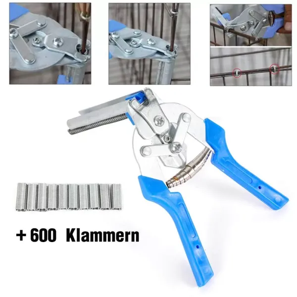 Automatické kleště na plot Hog Ring se 600 sponkami