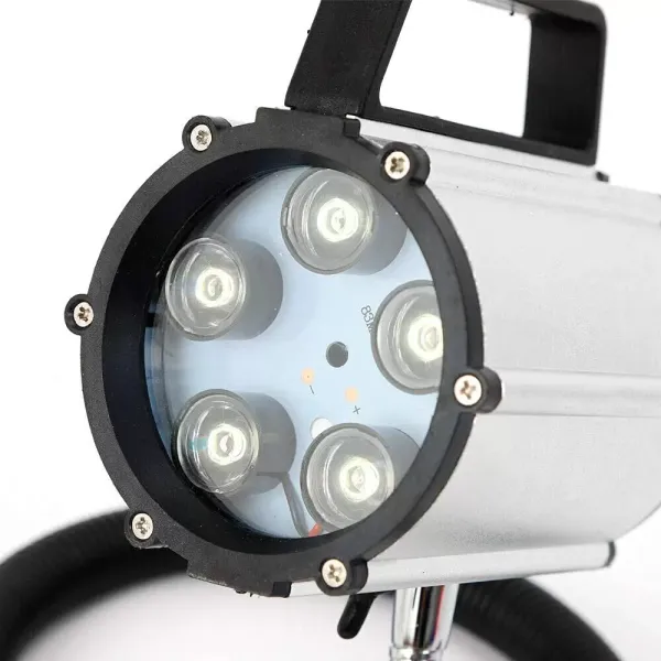 Flexibilní lampa s husím krkem, 5W LED soustruhová lampa Pracovní světlo Strojní lampa Vodotěsná lampa na rameno, s magnetickou základnou