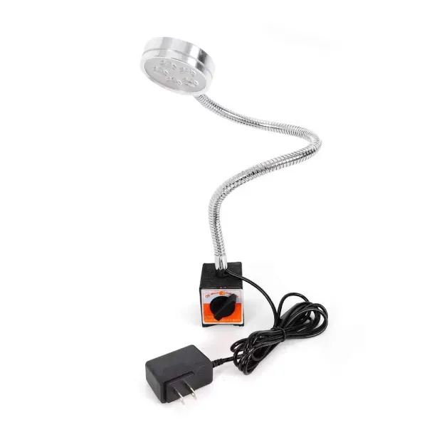 Osvětlení stroje s magnetickou základnou, 5W magnetická LED lampa soustruhu Flexibilní vodotěsná lampa s ramenem COB pracovní světlo s husím krkem