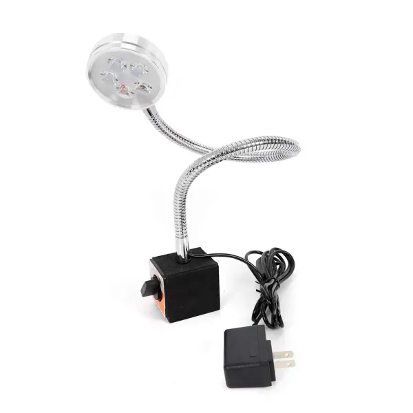 Osvětlení stroje s magnetickou základnou, 5W magnetická LED lampa soustruhu Flexibilní vodotěsná lampa s ramenem COB pracovní světlo s husím krkem