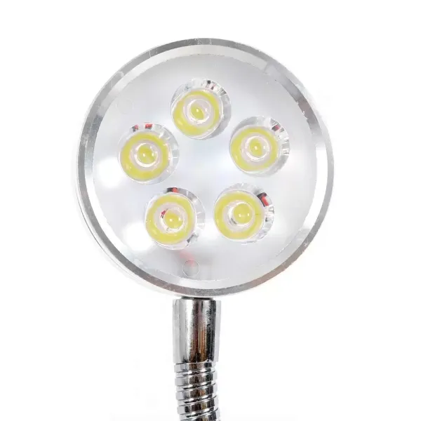 Osvětlení stroje s magnetickou základnou, 5W magnetická LED lampa soustruhu Flexibilní vodotěsná lampa s ramenem COB pracovní světlo s husím krkem