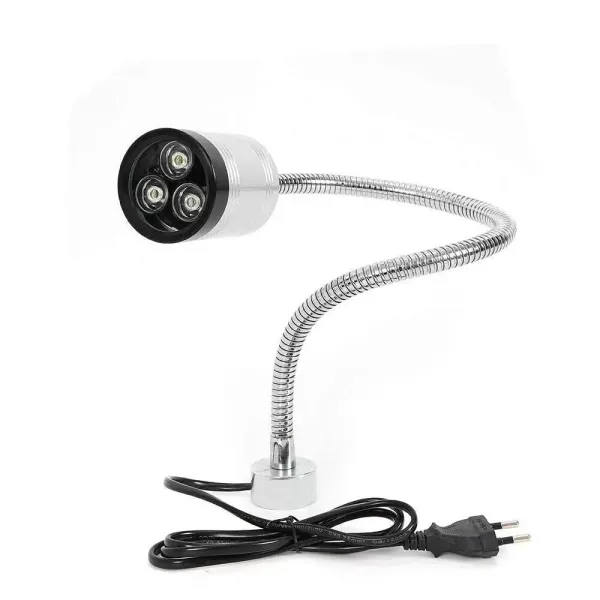 Osvětlení s husím krkem s magnetickou 6W LED lampou Pracovní světlo kulatá základna pro CNC obráběcí stroj