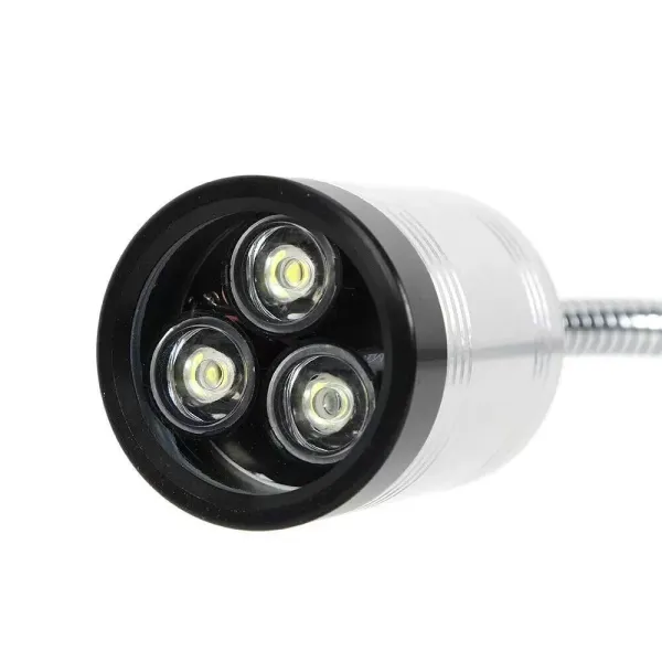 Osvětlení s husím krkem s magnetickou 6W LED lampou Pracovní světlo kulatá základna pro CNC obráběcí stroj