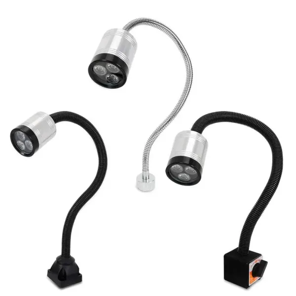 Lampa stroje s pevnou magnetickou patkou, energeticky úsporná žárovka pro osvětlení CNC řemeslného pracovního stolu (vyměnitelná magnetická patka)