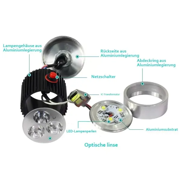 5W 110-220V LED pracovní světlo s 500mm pevnou základnou, pracovní světlo pro CNC obráběcí stroj